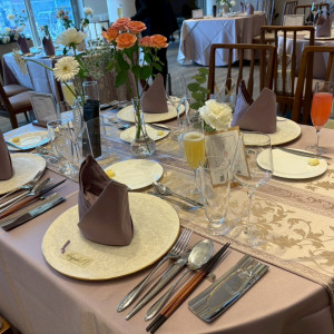 披露宴会場の参列者席の写真です。|781291さんのATOLL TERRASSE 鴨川（アトールテラスカモガワ）●BRASSグループの写真(2589234)