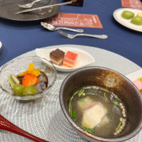 鯛茶漬けと甘味ビュッフェ