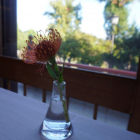 ホテルレストランの飾り