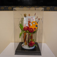 ホテルレストランの飾り