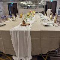 披露宴会場の流しテーブル