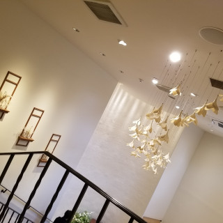 会食会場までの階段