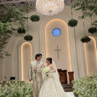 天井が高いチャペルです