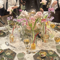 素晴らしい花と美味しい料理