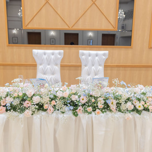 新郎新婦席|781426さんのルシェルアンジュ水戸 ウエディングシャトーの写真(2589794)