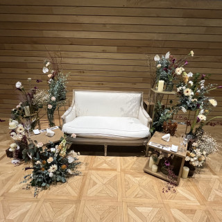 新郎新婦の座る席です。