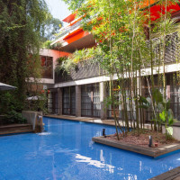 WITH THE STYLE FUKUOKAの中庭です。