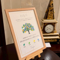 ゲスト参加型の結婚証明書にしました。