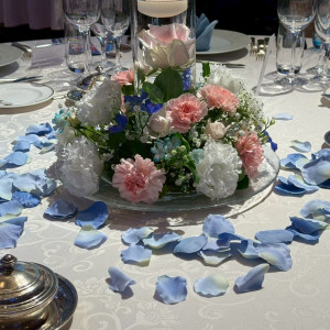 ゲストテーブル装花|781553さんの浦安ブライトンホテル東京ベイの写真(2591428)