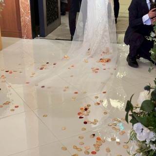 式場用意のフラワーシャワーがあると知らず、持ち込みました。