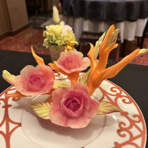 お祝いの飾り切りのお野菜|781617さんのエクシブ山中湖の写真(2602218)