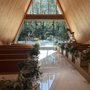 ヒノキの香りがします。
水が流れる演出があります。|781621さんのガーデンヒルズ迎賓館(大宮)/テイクアンドギヴ・ニーズウェディングの写真(2591191)