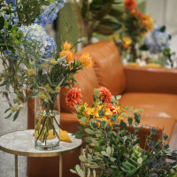 高砂ソファの装花