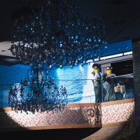 1階、ガーデン、2階から入場できます。写真は中座後2階から。