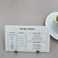 ドリンクメニュー(式場提供)