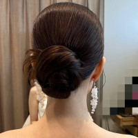 ウェディングドレスヘア