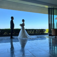 ロビーで素敵な写真を撮ってもらえます