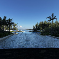 ロビー奥の外観も最高