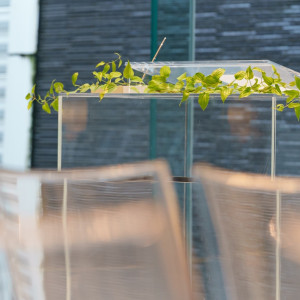 結婚証明書に名前を記載する台です。|781733さんのNIIGATA MONOLITH ~新潟モノリス~の写真(2591795)