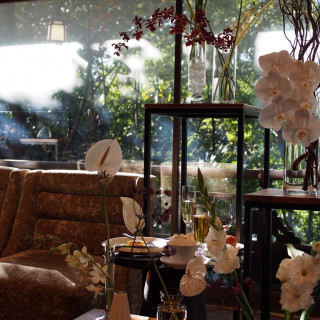 装花はオーダーメイドにしました。