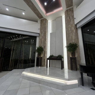 チャペルで新郎新婦が立つエリア