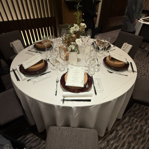 テーブル装花は最低限とし見積もりのものと金額変更なし|781794さんの八芳園の写真(2596977)