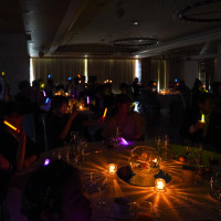 ドレス色当てクイズでは、ペンライトの色が綺麗でした。