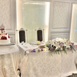 高砂装花　ウェディングケーキ