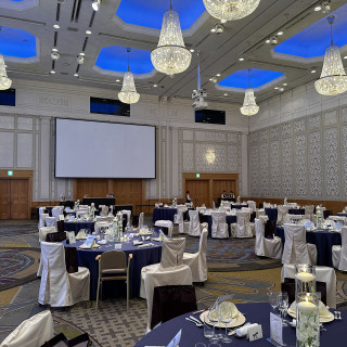 水中花を各テーブル2つおきました。