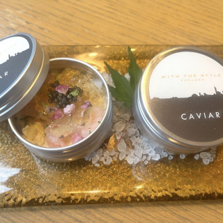 試食で頂いたキャビア缶