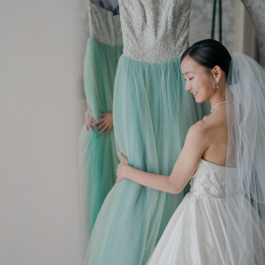 マイドレスとともにブライズルームにて|781883さんのBRASS BLEU 東京(ブラスブルートウキョウ)●BRASSグループの写真(2596683)