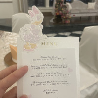 ディズニー仕様のメニュー