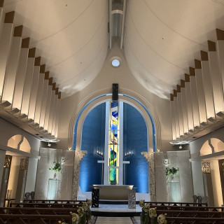 チャペルの大きさ、雰囲気もとてもよかったです。