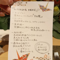 オリジナルのカスタマイズメニューの為、メニュー表は手作り