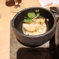 オプションで追加した帆立の焼きリゾット