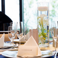 水中花とフラワービュッフェでゲストにも好評でした