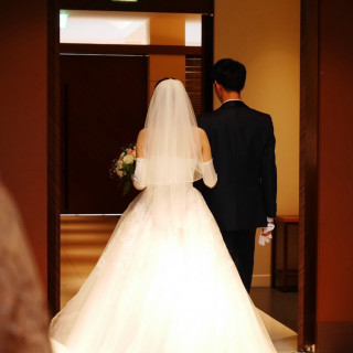 チャペル退場シーンです