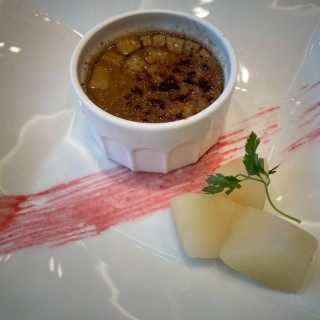 デザートです。アレンジメニューにしていただきました。