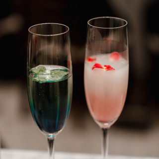 オリジナルカクテルです　とても素敵な色で作ってくれました