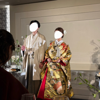 和装も違和感のない、披露宴会場です。