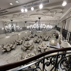 二階部から見下ろし披露宴会場|782060さんのカサ・デ・アンジェラの写真(2594339)