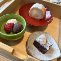 試食のスイーツ