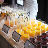 会場に入る前にウェルカムドリンクがありよかった