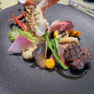 伊勢エビとフィレ肉|782109さんのガーデンテラス福岡ホテル&リゾートの写真(2594808)