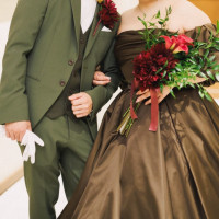 お色直しのタキシードとドレス