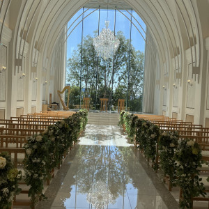 式場の写真です。明るくもしも雨でも安心できます!|782121さんのララシャンスOKAZAKI迎賓館の写真(2594615)