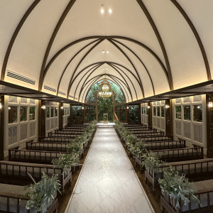 自然を感じる大聖堂|782155さんのベイサイド迎賓館（鹿児島）/テイクアンドギヴ・ニーズウェディングの写真(2594876)