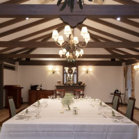 こちらで家族のみで会食をしました