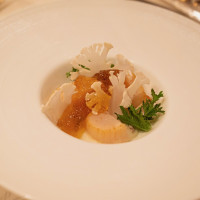 ホタテ貝のコロレとカリフラワーのサラダ