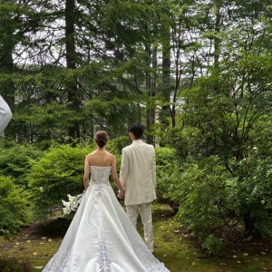 お庭？は、自然が豊かで素敵な写真がたくさん撮れます|782193さんの旧軽井沢礼拝堂 旧軽井沢ホテル音羽ノ森の写真(2595071)